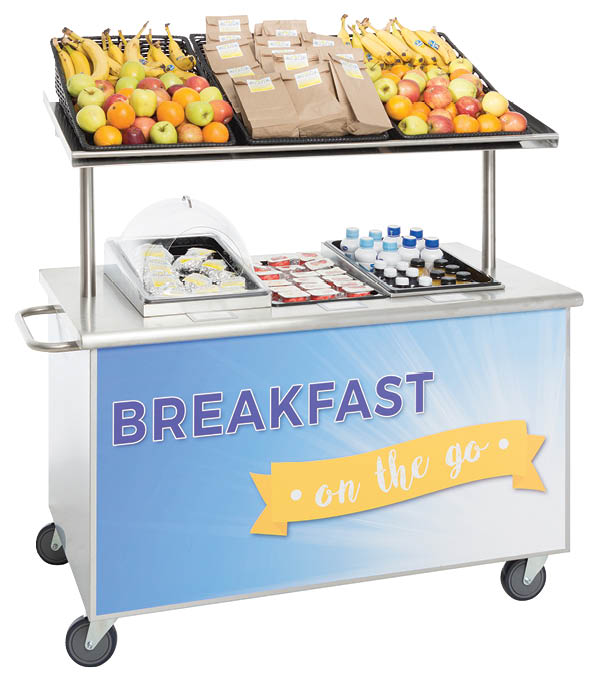 Increase Participation with a School Breakfast Cart Custom Displays