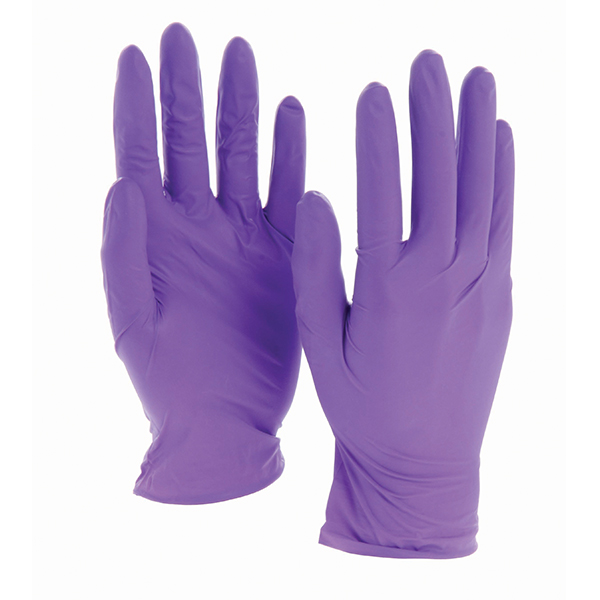 Purple Nitrile Disposable Gloves