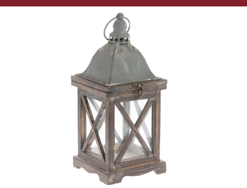 Wooden Antique Stable Lantern