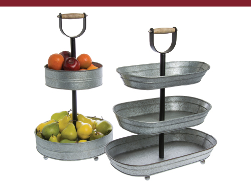 2-Tier Galvanized Stand