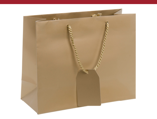 Large Shopping Bag, Gold