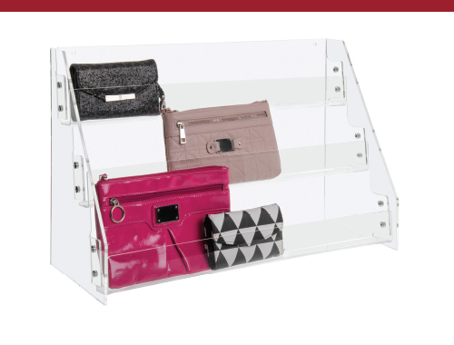 Clear Acrylic 3-Tier Card Rack